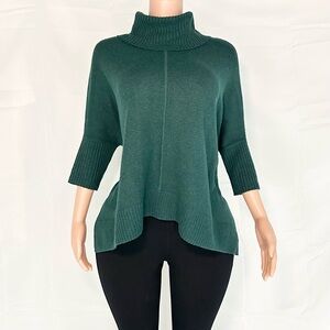 LOFT Deep Green Turtleneck Sweater